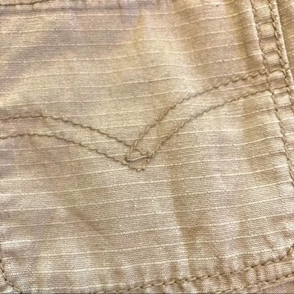 LEVI STRAUSS Beige Khaki Cargo Shorts Tan Boys 6 Regular